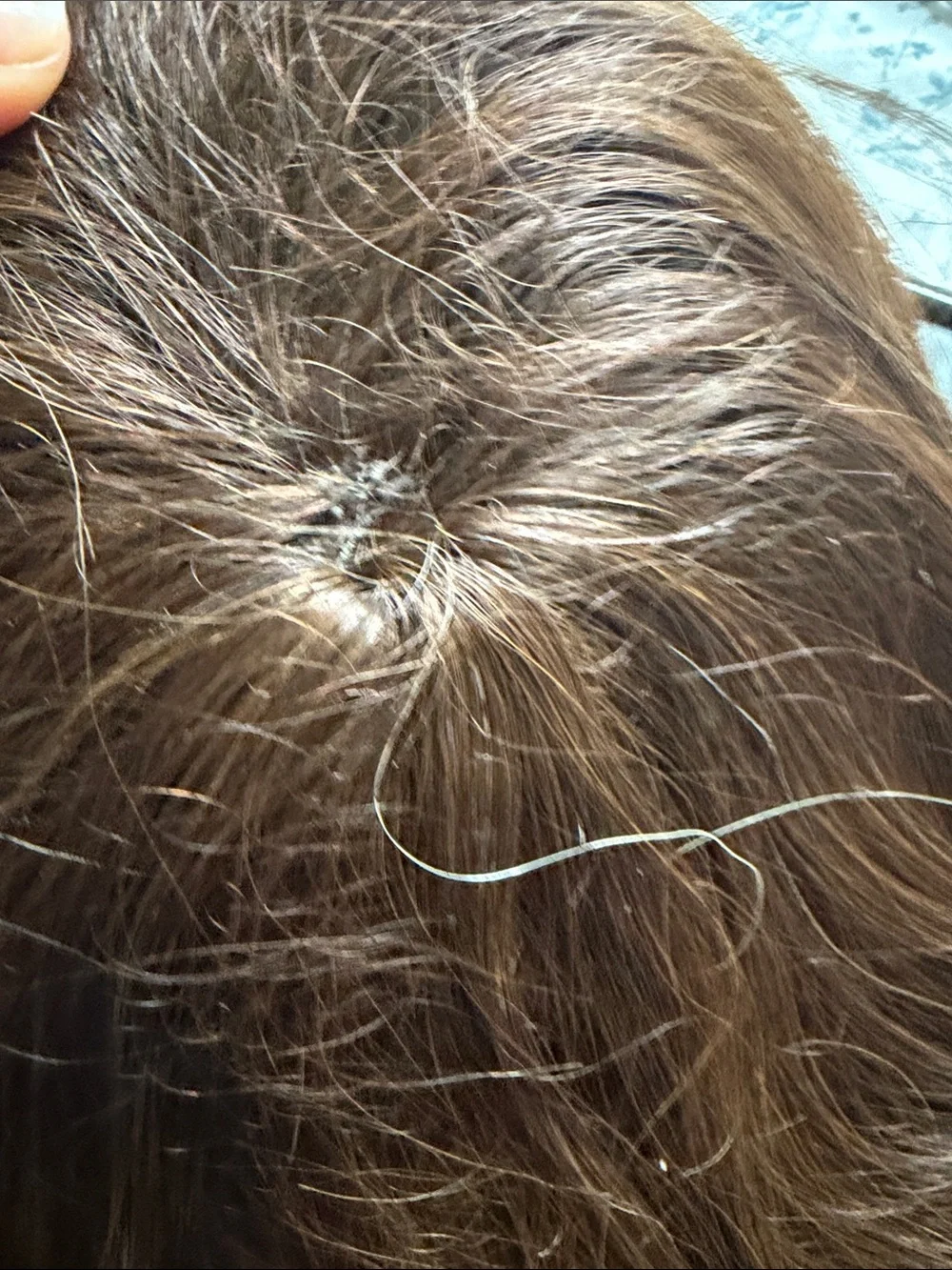 Human hair topper 100 real never used